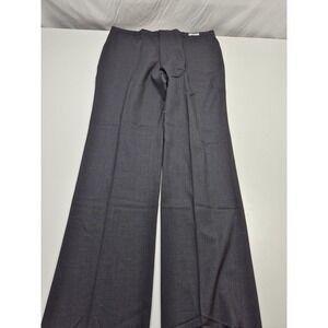 Asher Dress Pants Mens 36x36 Gray Super 100s Wool Flat Front Straight NWT